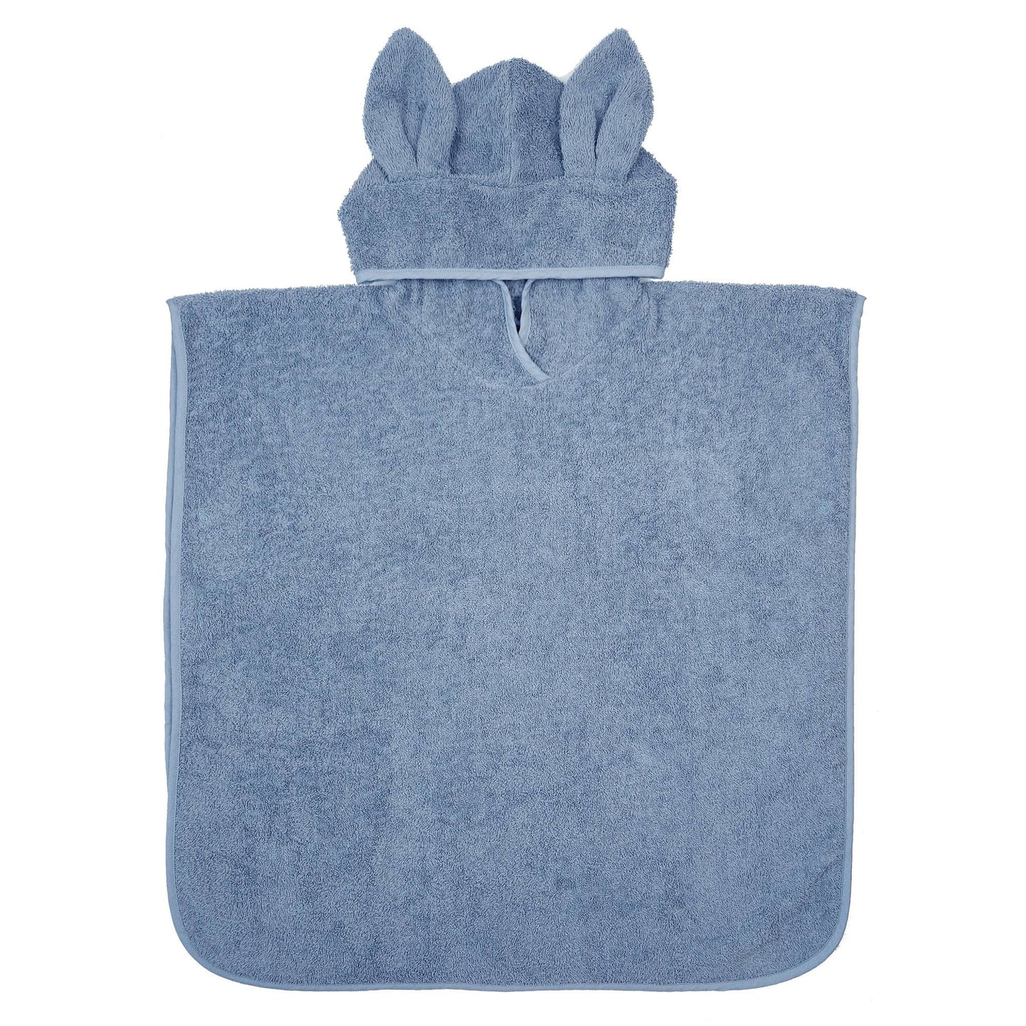 Bath Poncho Rabbit in Dusty Blue