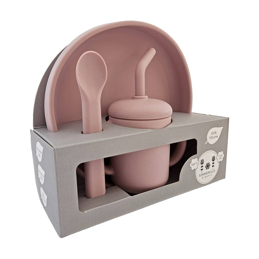 Kids Feeding Set in Pale Mauve