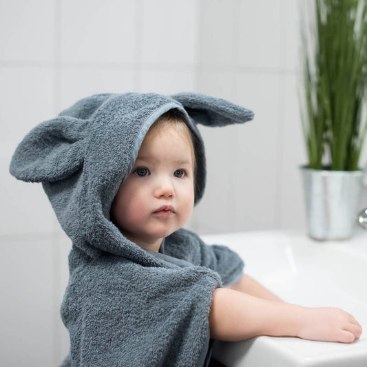 Bath Poncho Rabbit in Tradewinds