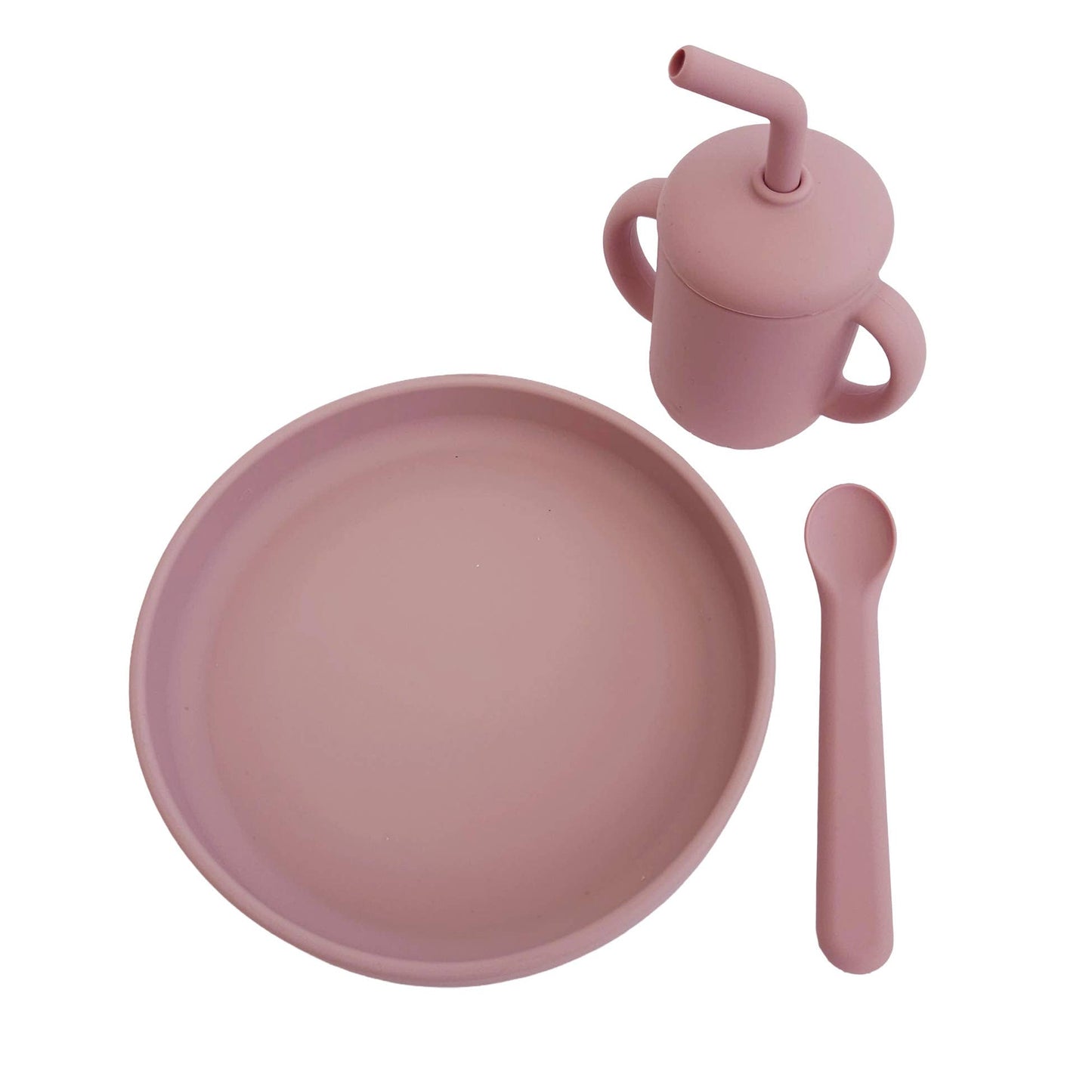Kids Feeding Set in Pale Mauve