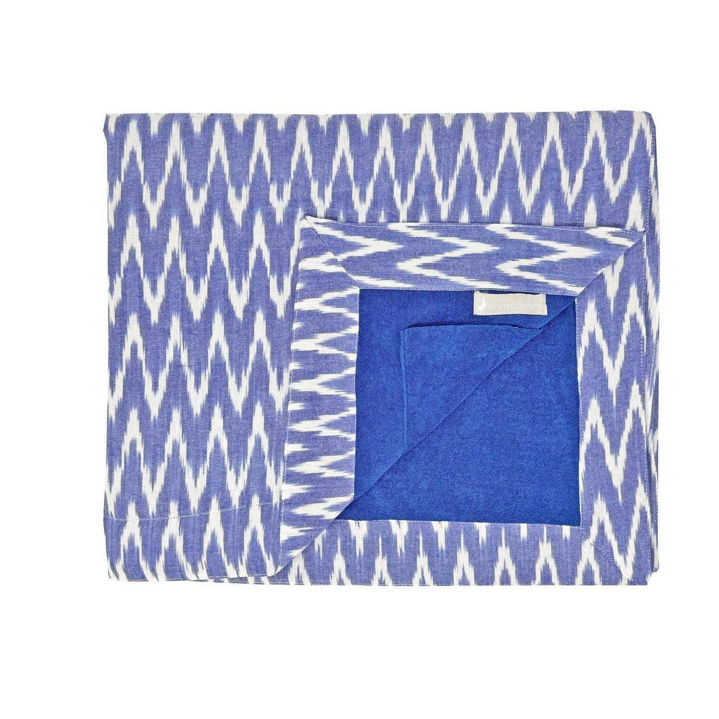 Beach Towel in Blue Ikat