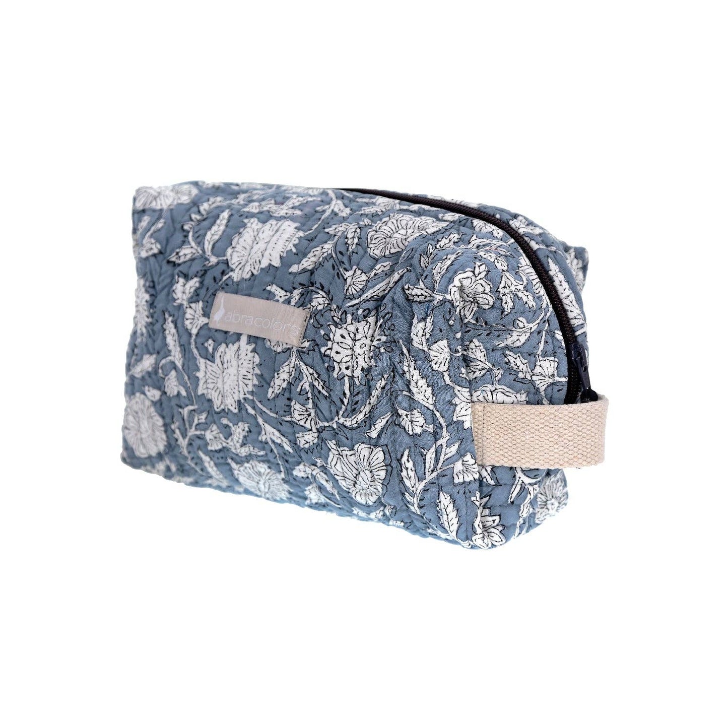 Toiletry Bag in Gray Flower