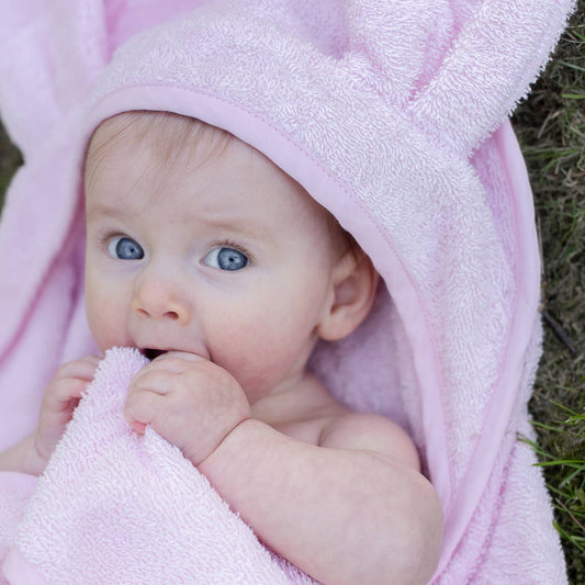 Baby Towel Rabbit in Pink