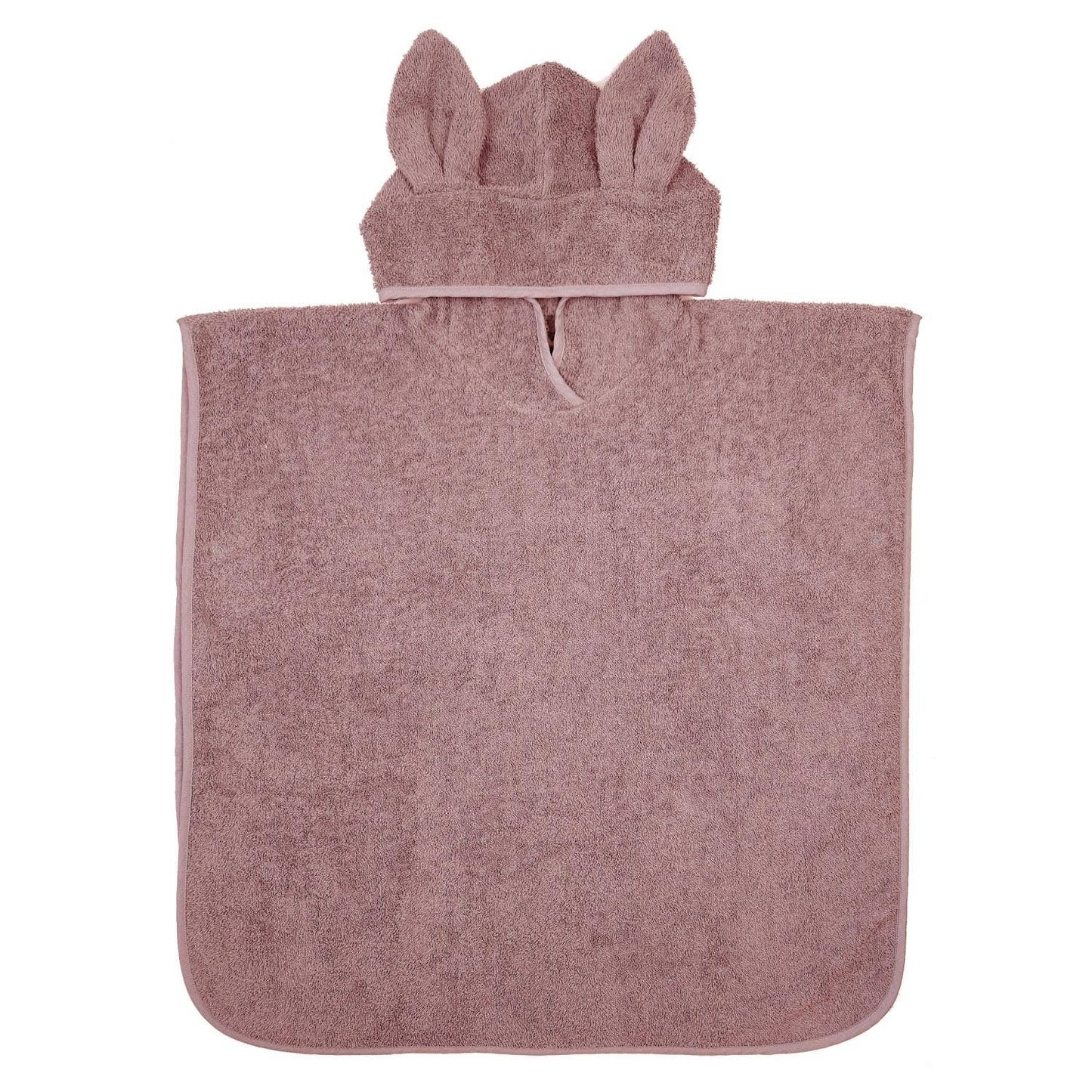 Bath Poncho Rabbit in Pale Mauve