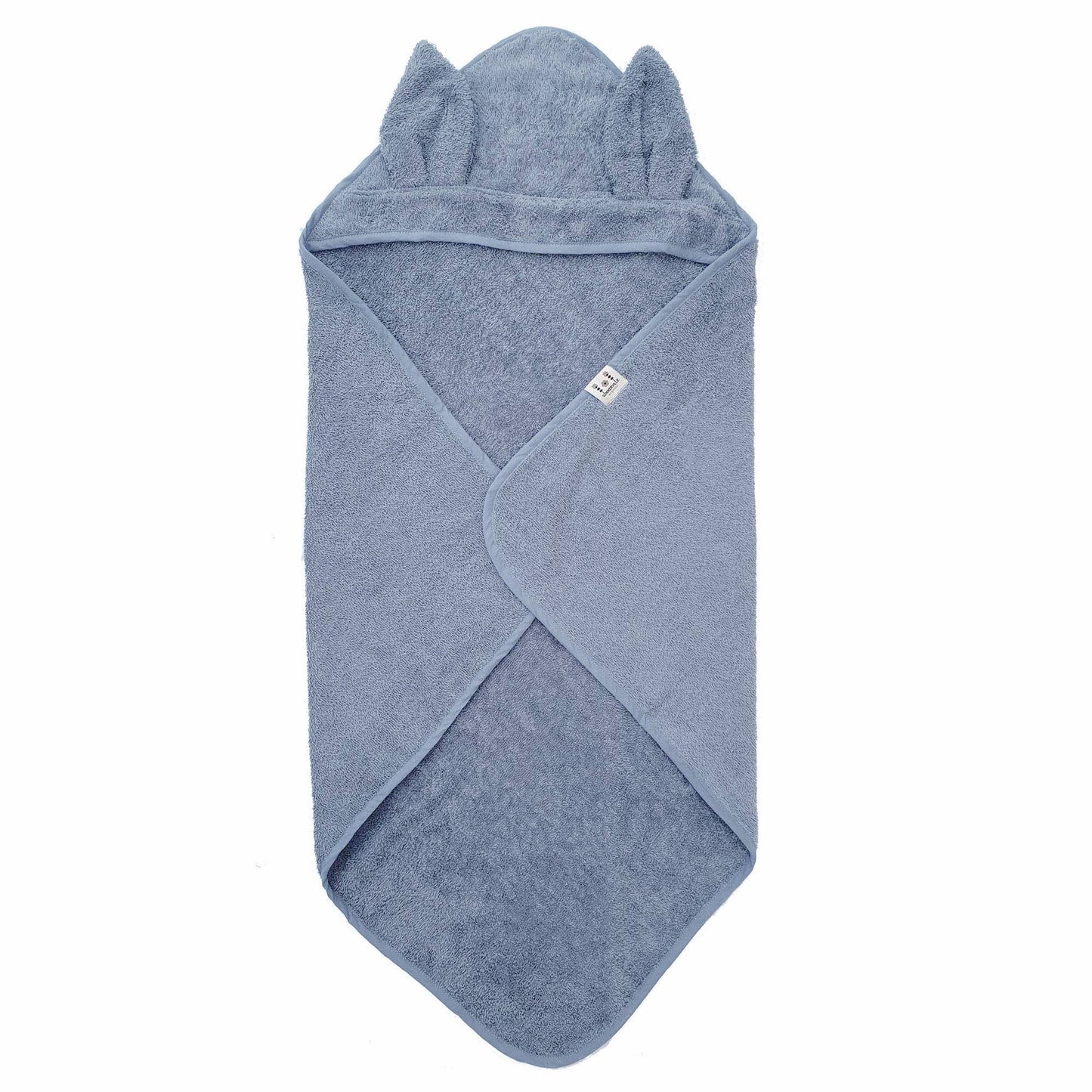 Baby Towel Rabbit in Dusty Blue