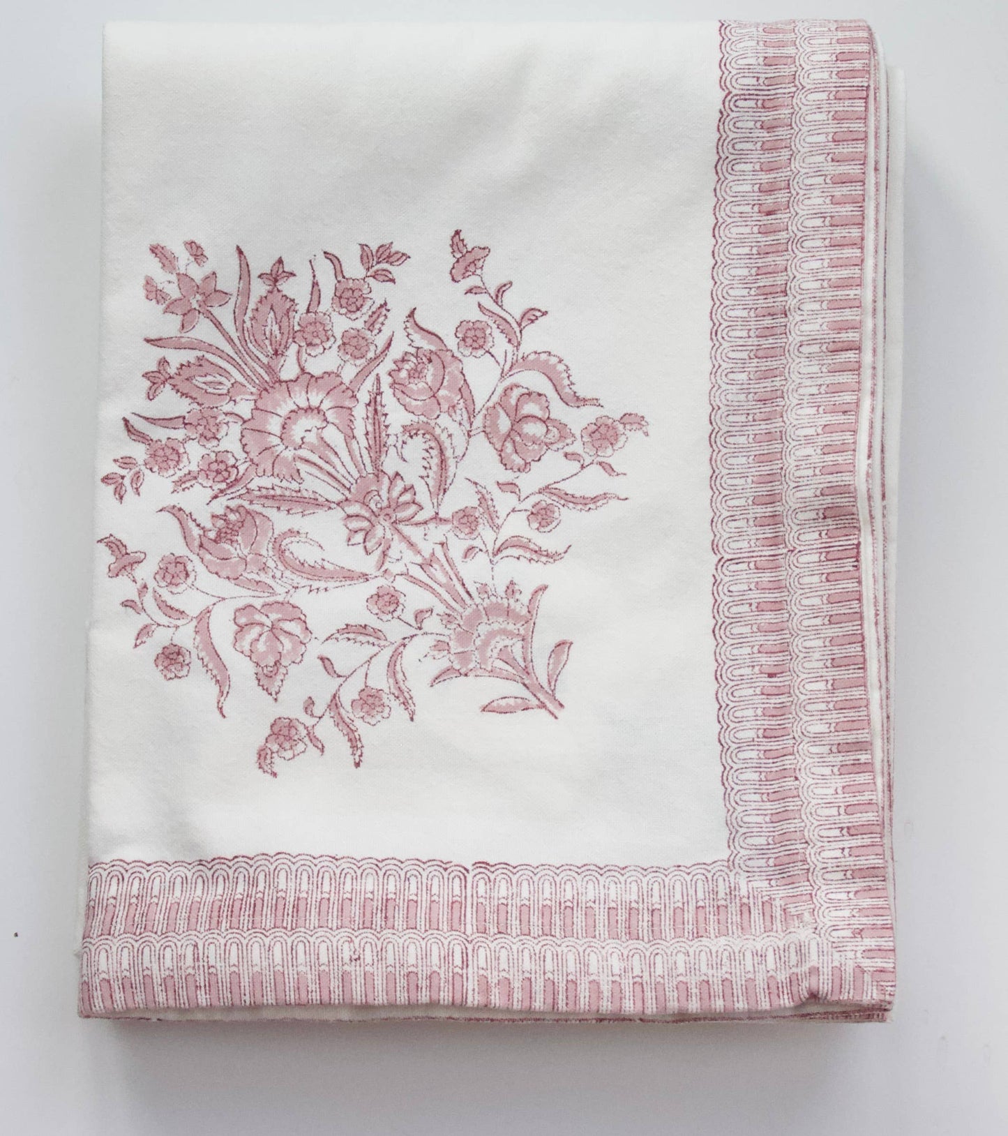 Tablecloth in Varmala Roza - 160 x 340