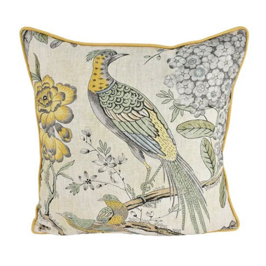 Cushion in Thibaut Villeneuve Yellow
