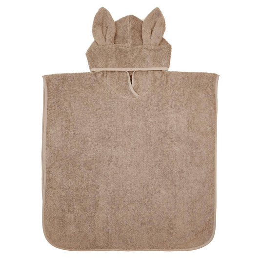 Bath Poncho Rabbit in Sand
