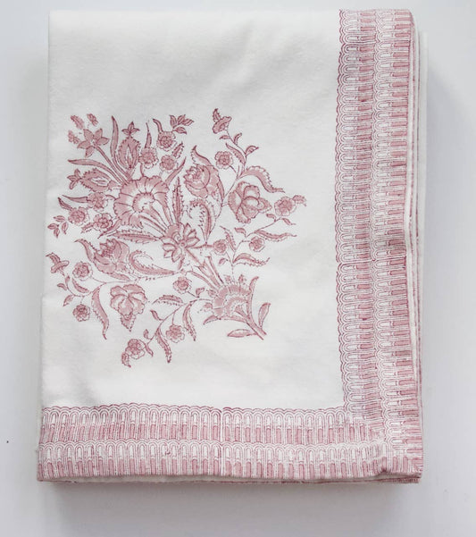 Tablecloth in Varmala Roza 150 x 150 cm