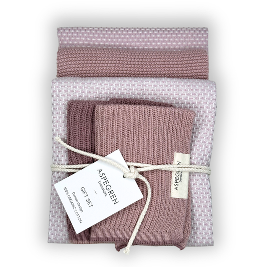 Kitchen cloths in Rose Quartz - Set of Five