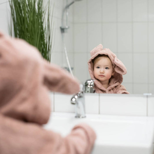 Bath Robe Rabbit Pale Mauve 1-2 years