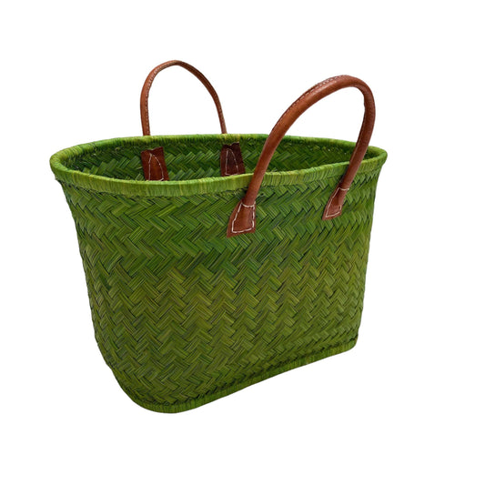 Basket Aravola in Green Anise
