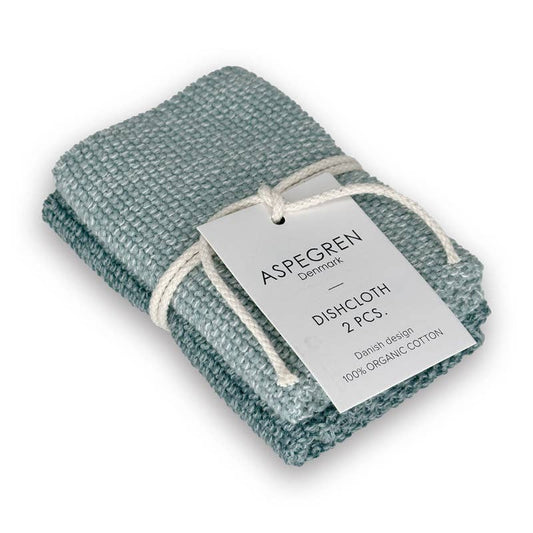 Dishcloths in Seagreen - Set of Two