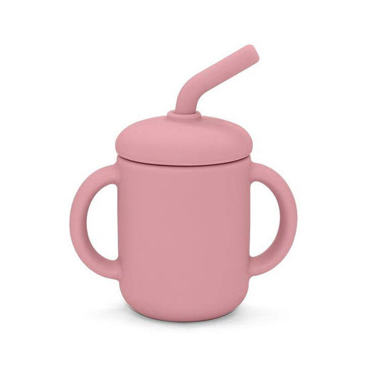 Straw Cup in Dusty Rose