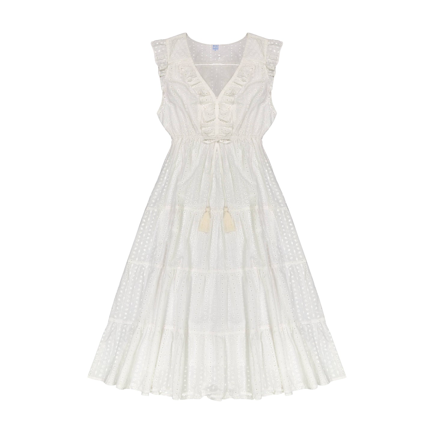 Giselle Maxi Dress Ivory Eyelet