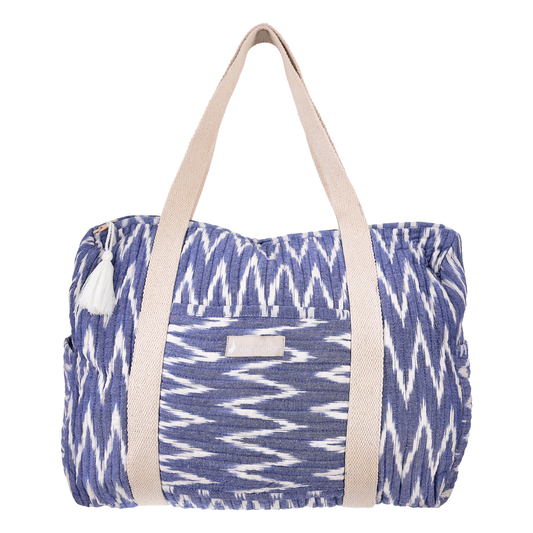 Weekend Bag in Blue ikat