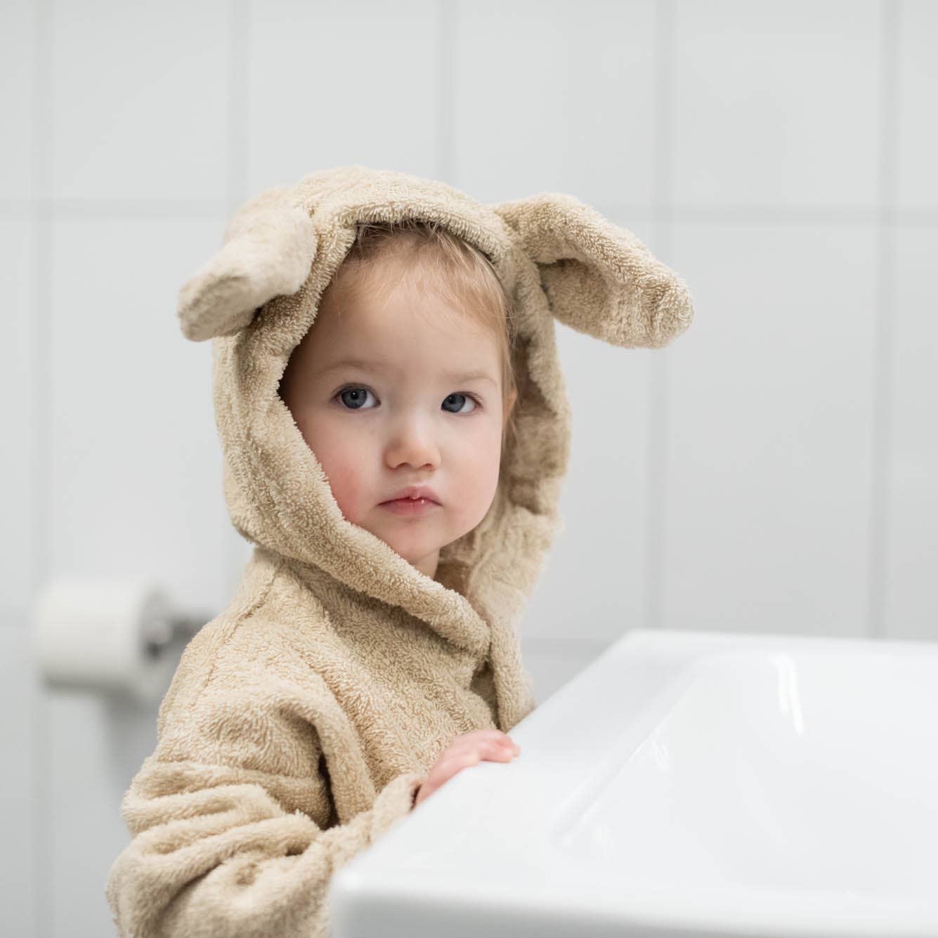 Bath Robe Rabbit Sand 2-4 years