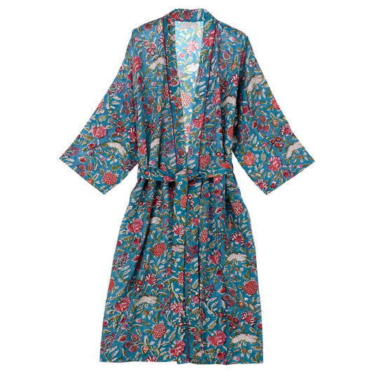 Kimono in Blue Flower